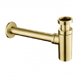 JTP Vos Basin Bottle Trap - Brushed Brass