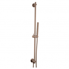 JTP Vos Slide Rail with Single Function Hand Shower and Shower Hose - Brushed Bronze