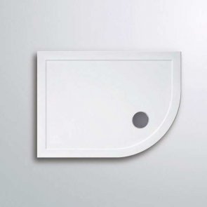 Lakes Low Profile Offset Quadrant Shower Tray 1200mm x 900mm x 45mm with 90mm Waste - Right Hand
