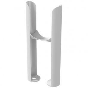 Maxheat Octavius 2 Column Radiator Feet, Pair - White (Adding an extra height of 120mm)