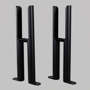 MaxHeat Evesham Black 3-Column Radiator Feet Set (160mm from Radiator Base to Floor) | Product Image