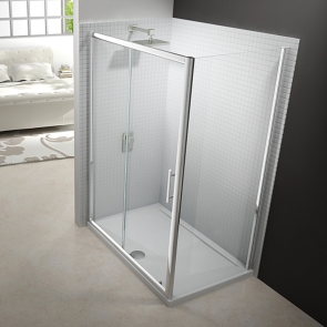 Merlyn 6 Series Side Panel, 700mm Wide, Clear Glass | Product Image