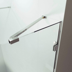 Merlyn Wet Room Glass Angled Wall Stabilising Bar 350mm - Chrome