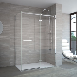 Merlyn 8 Series Frameless Side Panel 760mm Wide, 8mm Glass | Product Image
