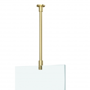 Merlyn 8mm Modular Wetroom Ceiling Bracing Bar 440mm - Brushed Brass | Product Image