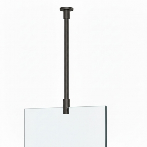 Merlyn 8mm Modular Wetroom Ceiling Bracing Bar 440mm - Brushed Gun Metal | Product Image