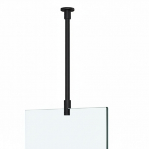 Merlyn 8mm Modular Wetroom Ceiling Bracing Bar 440mm - Matt Black | Product Image