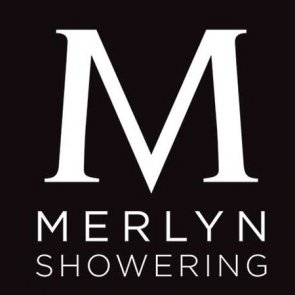 Merlyn Black Wet Room Swivel Panel 300mm Wide - 8mm Glass