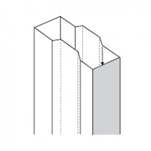 Merlyn 10 Series Sliding Shower Door Extension Profile 20mm Adjustment - Chrome (Single)