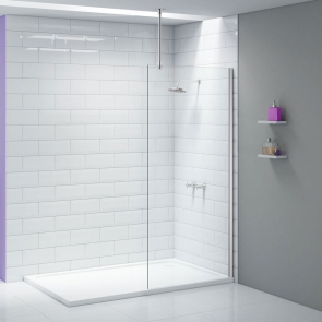 Merlyn 8mm Modular Wetroom Ceiling Bracing Bar 440mm - Chrome