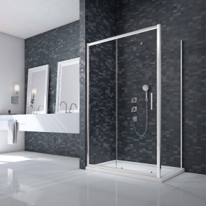 Merlyn Ionic Essence Framed Side Panel 760mm Wide - 8mm Glass | Product Image