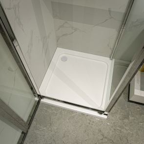 Merlyn Ionic Touchstone Square Shower Tray 900mm x 900mm White