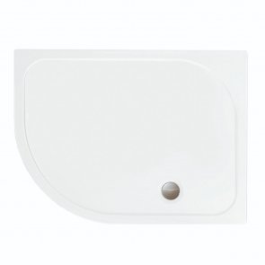 Merlyn MStone Offset Quadrant Shower Tray with Waste 1200mm x 900mm Left Handed - Stone Resin