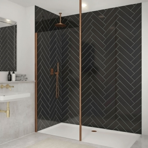 Merlyn Vertical Ceiling Post 3000mm - Brushed Bronze | Product Image