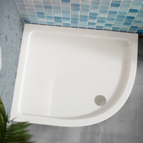 MX Elements Offset Quadrant Shower Tray 1000mm x 800mm Right Handed (inc Waste) | Product Image