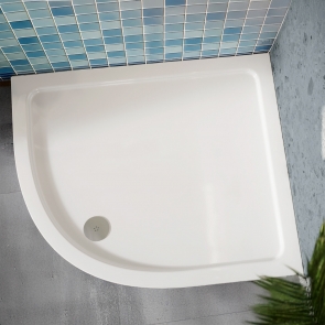 MX Elements Offset Quadrant Shower Tray 1000mm x 800mm Left Handed (inc Waste) | Product Image