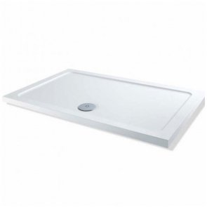 MX Elements Rectangular Shower Tray with Waste 1100mm x 800mm Flat Top