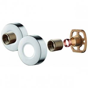 Niagara Deluxe Bar Shower Valve Easy Fix Kit with Round Shrouds - Chrome