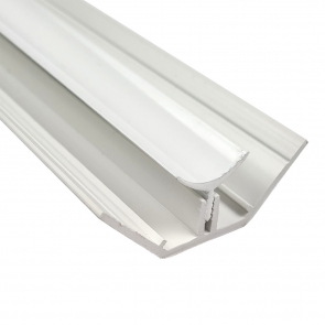 Nuance Wall Panel Internal Corner Trim Piece 2450mm - White (x1)