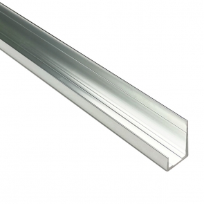 Nuance Wall Panel J-Shape End Cap Trim Piece 2450mm - Bright Polished (x1) | Product Image