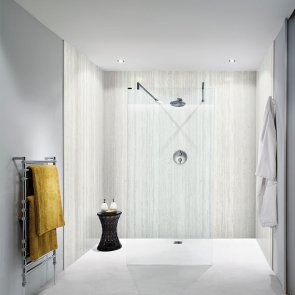 Nuance Postformed Wall Panel 2420mm H X 1200mm W Platinum Travertine - Riven