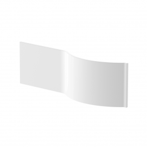 Nuie P-Shaped Shower Bath Front Panel 510mm H x 1595mm W - Acrylic
