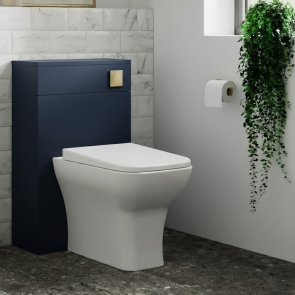 Nuie Arno Back to Wall WC Unit 500mm Wide - Midnight Blue
