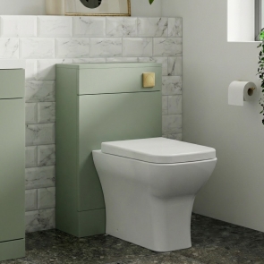 Nuie Arno Back to Wall WC Unit 500mm Wide - Satin Green | Product Image