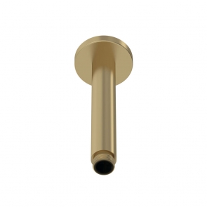 Nuie Arvan Round Ceiling Mounted Shower Arm 160mm Length - Brushed Brass