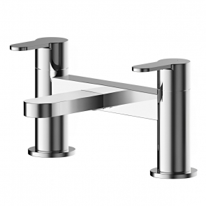 Nuie Arvan Deck Mounted Bath Filler Tap - Chrome | Product Image