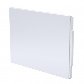 Nuie Standard Acrylic Bath End Panel 510mm H x 694mm W - Gloss White