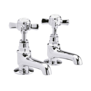 Nuie Beaumont Basin Taps Pair - Chrome | Product Image