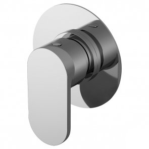 Nuie Binsey Round Concealed Stop Tap Shower Valve - Chrome