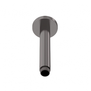 Nuie Round Ceiling Mounted Shower Arm 150mm Length - Brushed Pewter
