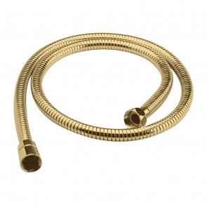 Nuie Double Lock Shower Hose 1500mm Length - Brushed Brass