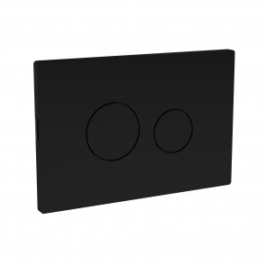 Nuie Pneumatic Dual Flush Plate - Matt Black