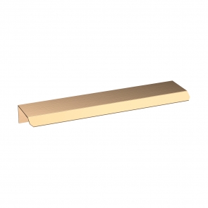 Nuie Furniture Finger Pull Handle 150mm Wide - Brushed Brass (x1)