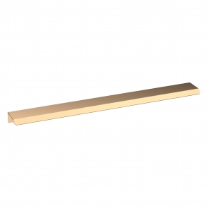 Nuie Furniture Finger Pull Handle 300mm Wide - Brushed Brass (x1)