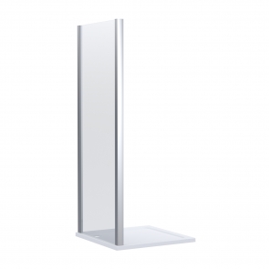 Nuie Lucie Chrome Side Panel 900mm Wide - 8mm Glass