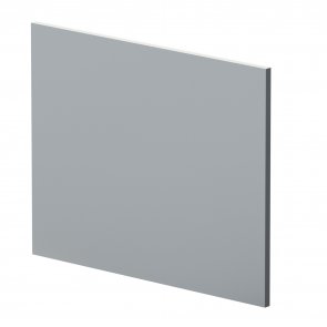 Nuie Blocks Square Shower Bath End Panel 540mm H x 680mm W - Satin Grey