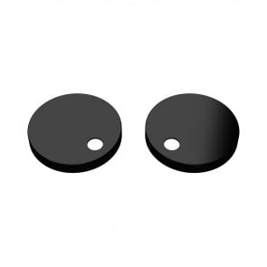 Nuie Toilet Seat Cover Caps - Black
