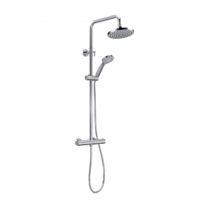 Nuie Round Bar Mixer Shower with Shower Kit and Fixed Head