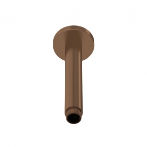 Nuie Round Ceiling-Mounted Shower Arm 160mm Length - Brushed Bronze