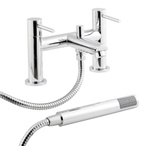 Nuie Series 2 Bath Shower Mixer Tap Pillar Mounted - Chrome | Product Image