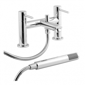 Nuie Series 2 Bath Shower Mixer Tap Pillar Mounted - Chrome