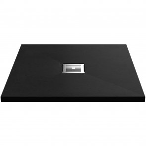 Nuie Slimline Black Slate Effect Square Shower Tray 900mm x 900mm | Product Image