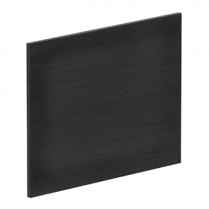 Nuie Square Shower Bath End Panel 520mm H x 680mm W - Charcoal Woodgrain