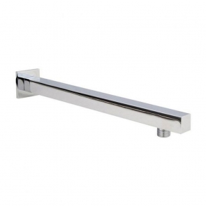 Nuie Square Wall Mounted Shower Arm 321mm Length - Chrome