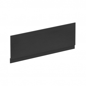 Nuie Straight Bath Front Panel and Plinth 560mm H x 1700mm W - Charcoal Black