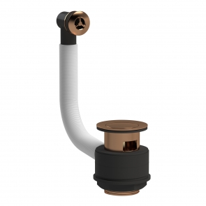 Nuie Stone Basin Pop-Up Waste with Brass Overflow - Brushed Bronze